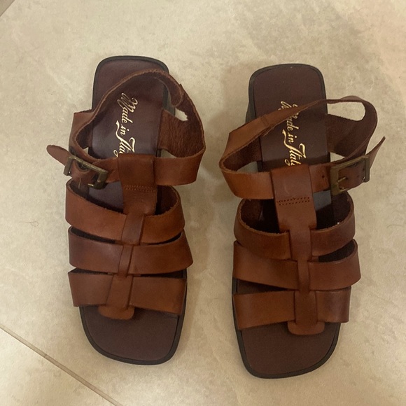 Italian leather sandals - Picture 3 of 8